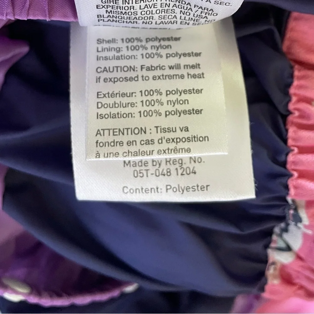 Obermeyer Little Girls Cakewalk Insulated Ski Jacket XS 1yr Pink Penguins